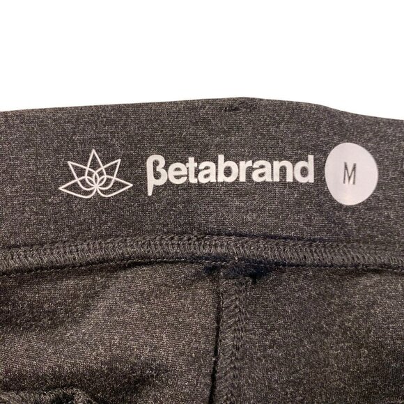 Beta Brand Women's Size Medium Charcoal Gray Pull On Stretch Dress Casual Pants - Picture 6 of 7